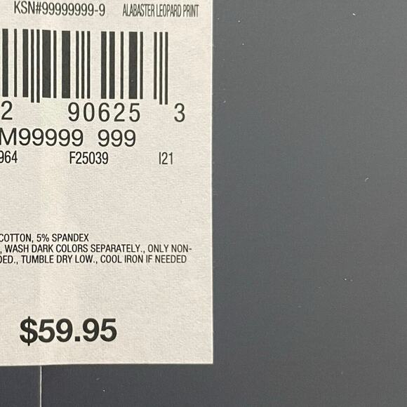 Lands End NEW Size XS Womens Alabaster Leopard 2 Piece Pajama Set Gift Holiday - Picture 5 of 5